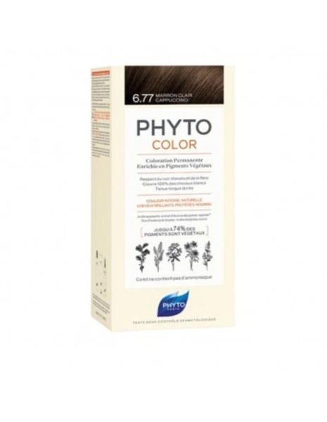 Phytocolor Tinte #6.77 Hellbraun Cappuccino 4 U
