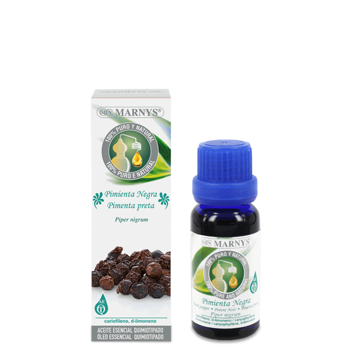 Pimienta Negra Aceite Esencial Alimentario Marnys – 15ml