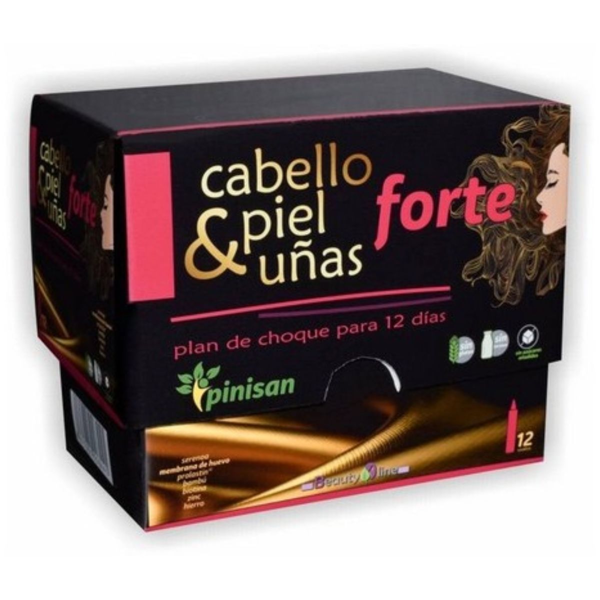 Pinisan Cabello Piel Uñas 12 viales