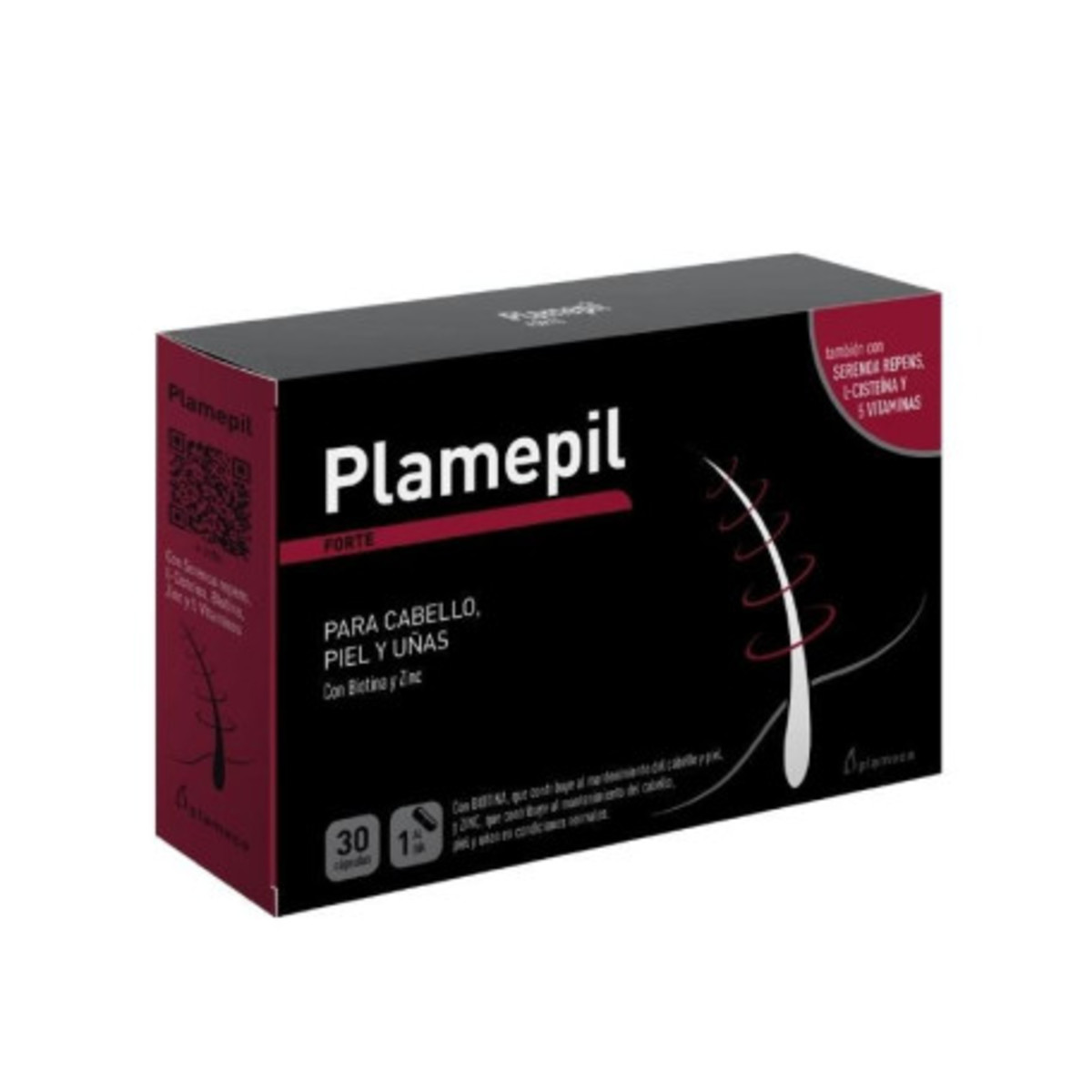Plamepil Forte para Cabello, Piel y Uñas 30 cápsulas Plameca