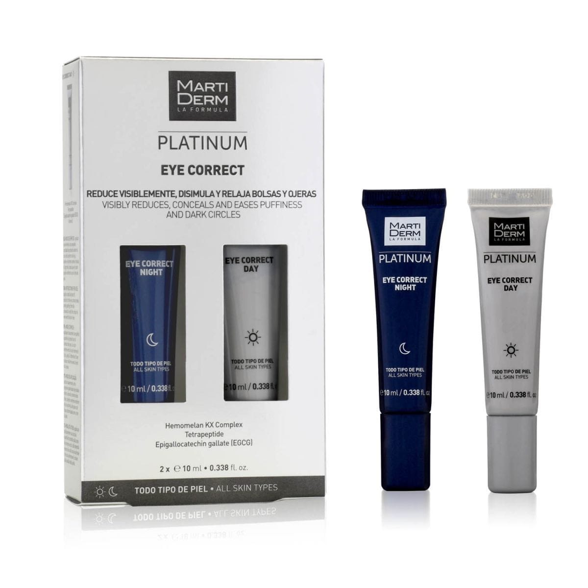 Olho de Platina Correção Dia e Noite 2 X – Martiderm – 10ml