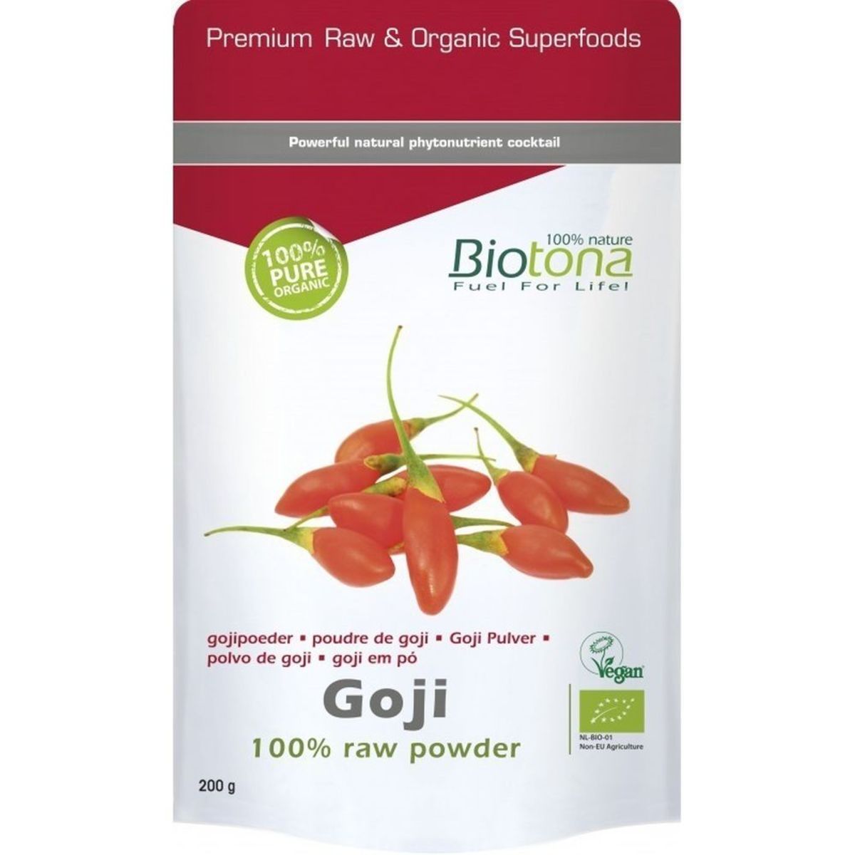 Polvo de Goji – Biotona – 200g
