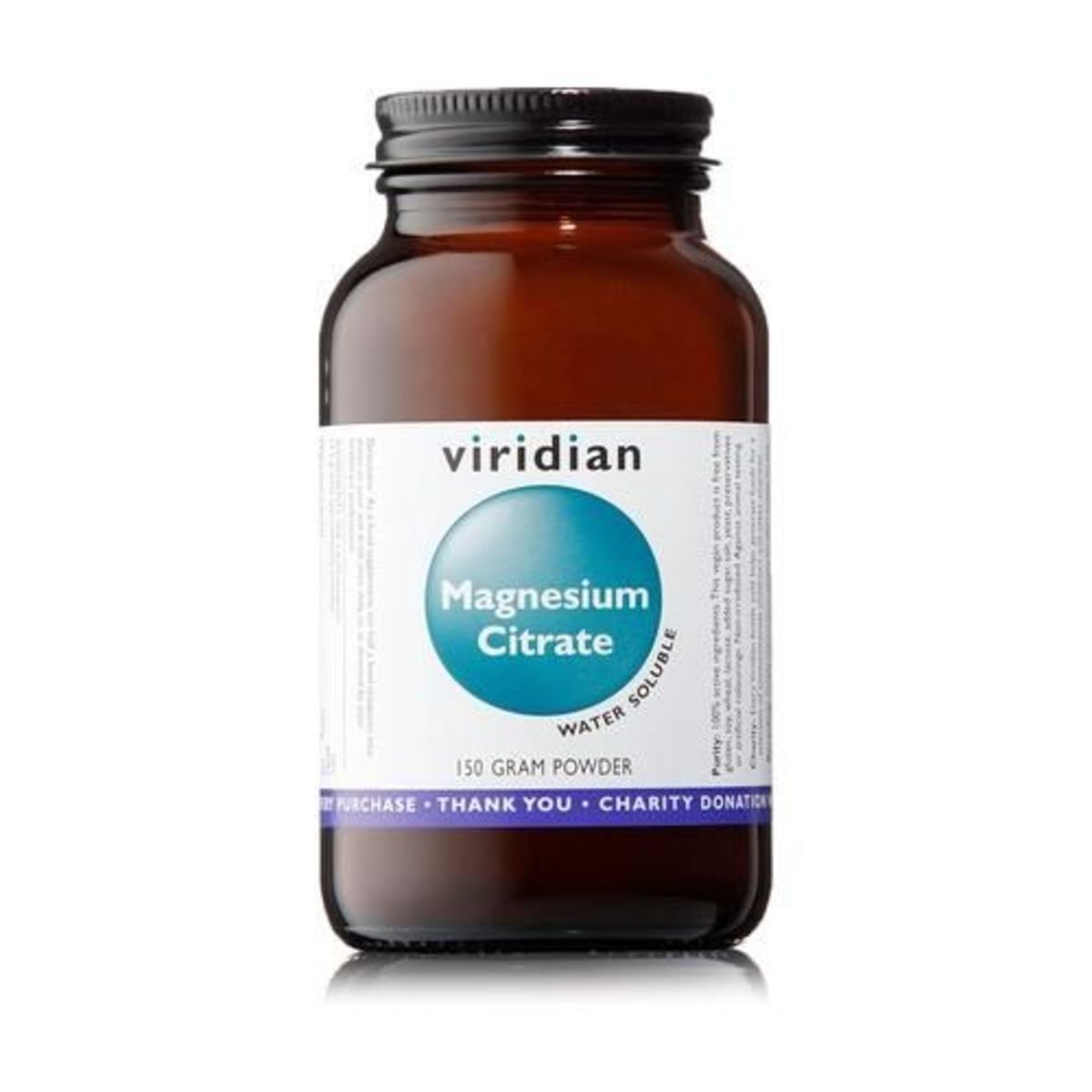 Potasio y Magnesio Citrato Polvo Viridian – 150g