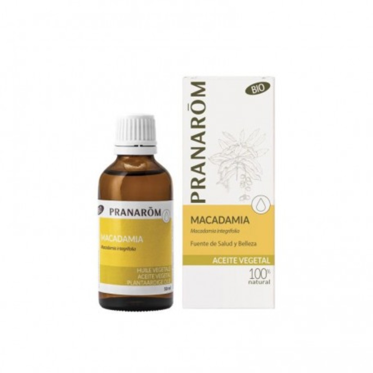 Pranarom Aceite vegetal Macadamia BIO – 50ml