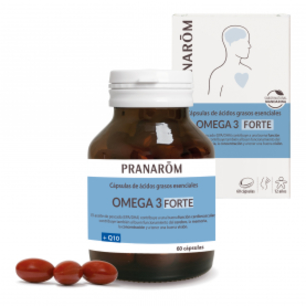 Pranarom Cápsulas Omega-3 Forte 60 cápsulas.