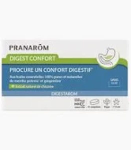 Pranarom Digest Confort trägt zum Verdauungswohlbefinden bei 21 Tabletten.
