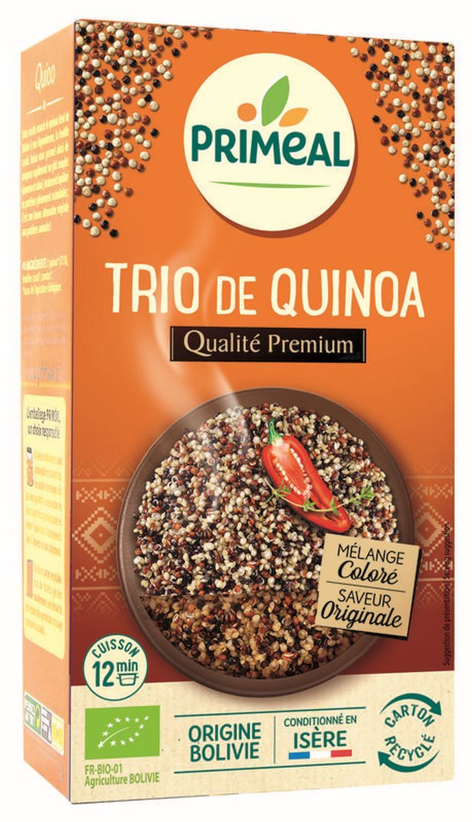 Primeal Quinoa Trío Blanca Roja Negra Primeal ramos – 500g