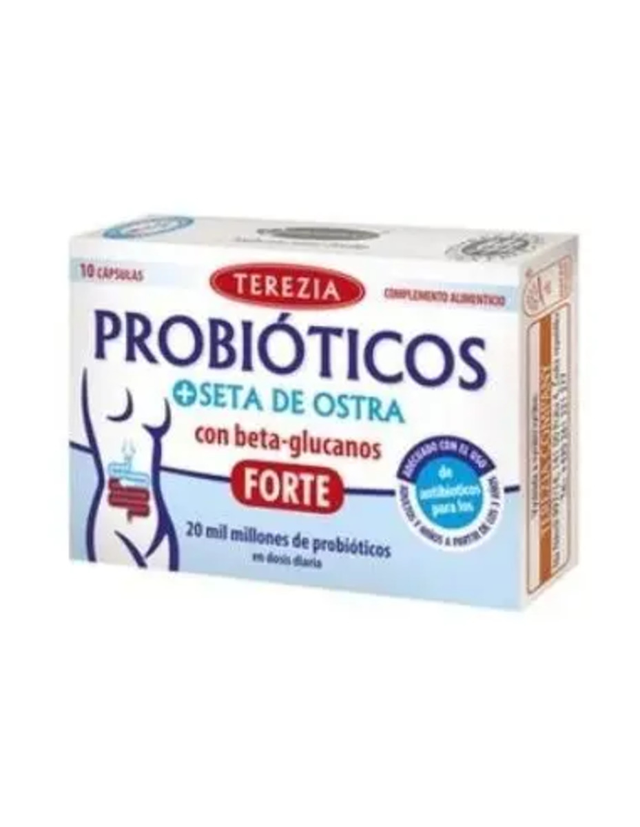 Probióticos + Seta de Ostra con Betaglucanos 10 Cápsulas Terezia