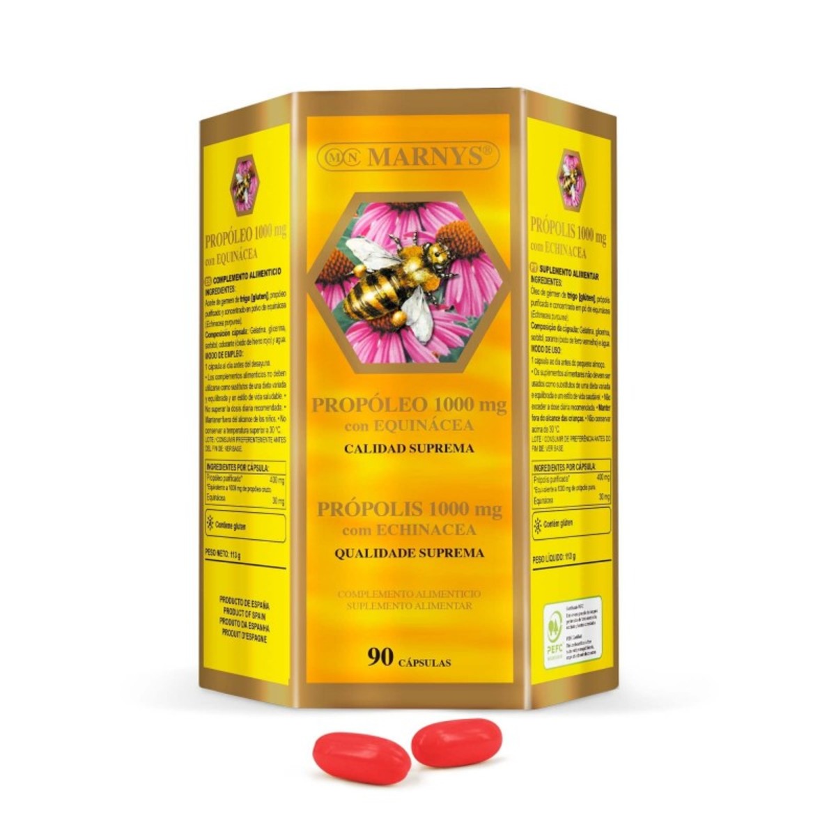 Propoleo con Echinacea 1000 mg 90 Perlas Marnys