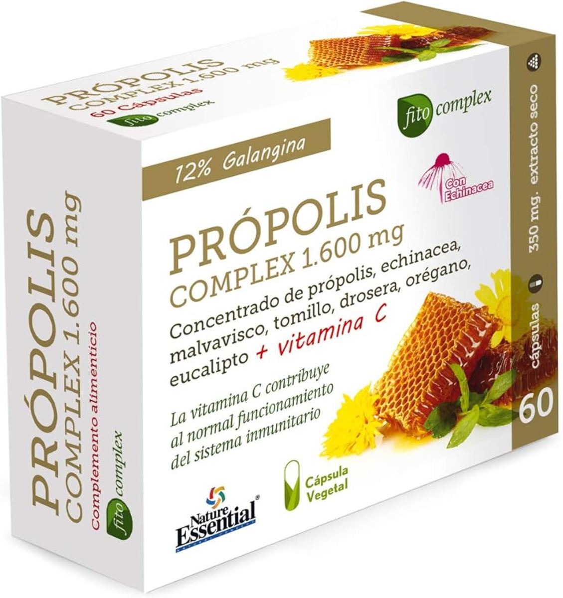 Própolis Complex 1600 mg 60 Cápsulas Nature Essential