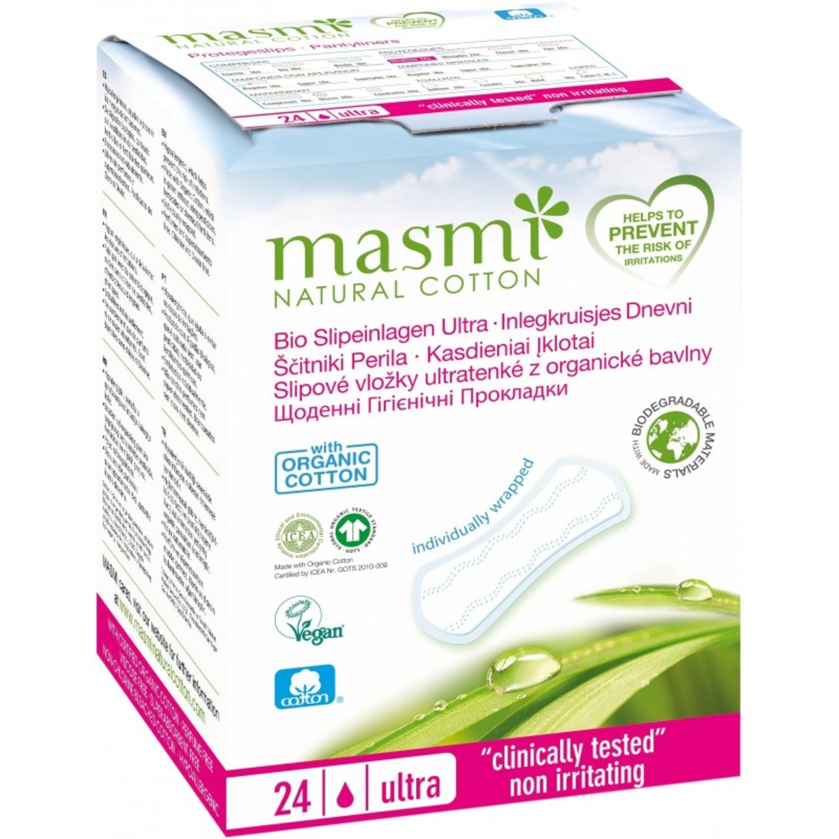 Protegeslips Ultrafinos 24 unidades – Masmi Natural cotton