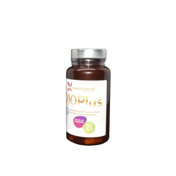 Q10 Plus avec 30 capsules de 125 mg d'ubiquinol Mundo Natural