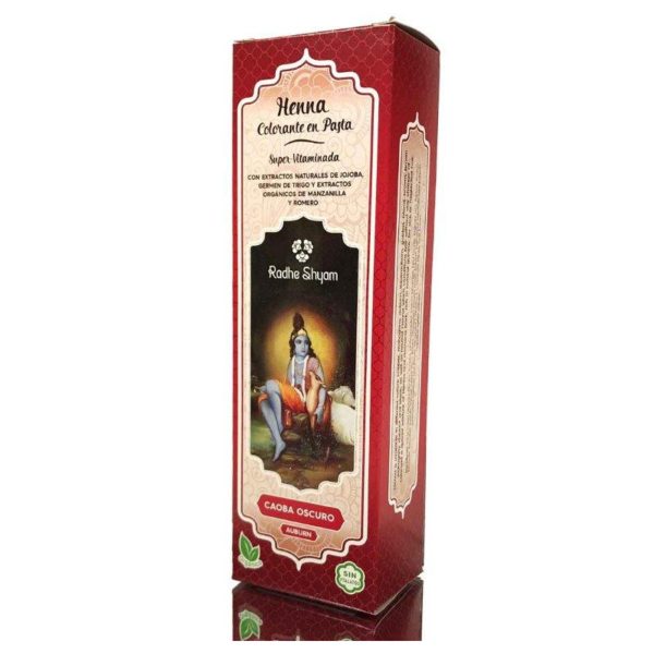 Radhe Shyam Pâte de henné Acajou Sombre – 200ml