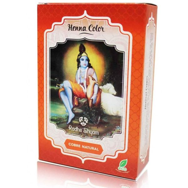 Radhe Shyam Spiritual Sky Henna Cobre Natural Pó Radh – 100g