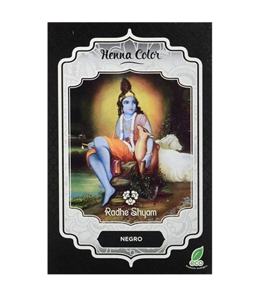 Radhe Shyam Spiritual Sky Henna preto pó ramos – 100g