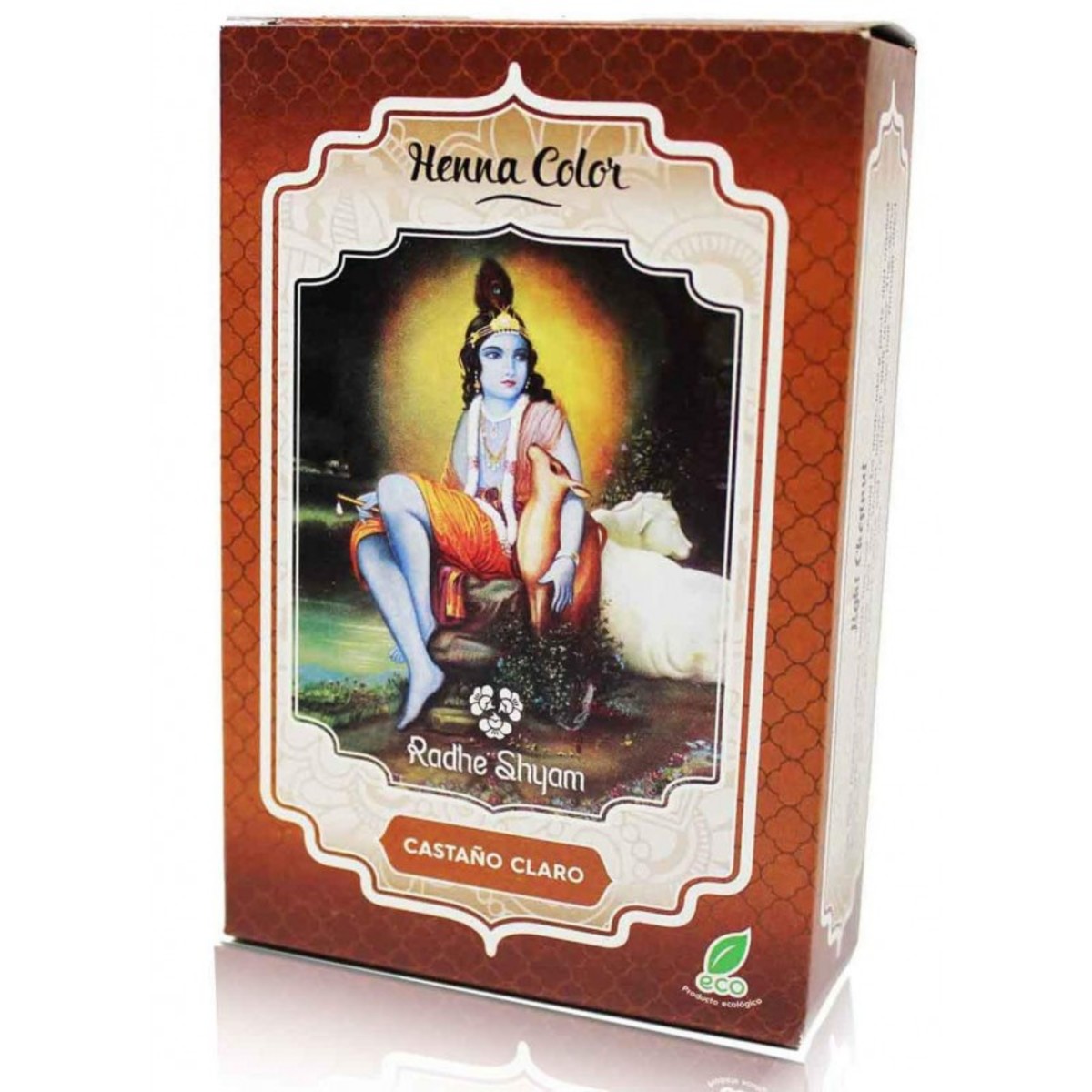 Radhe Shyam Spiritual Sky Henna Radhe Castaño Claro Polvo – 100g