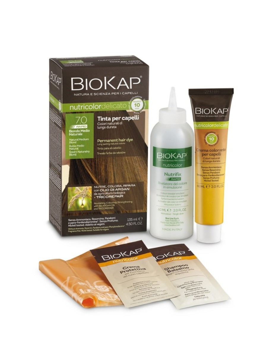 Rapid Delicato 7,00 Rubio Medio Natural Biokap – 140ml