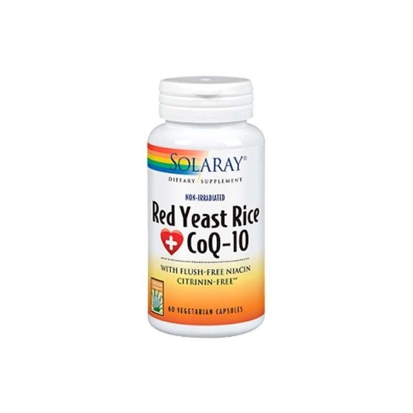 Riz rouge de levure + CoQ-10 (Levadura Roja de Arroz) 60 capsules Solaray