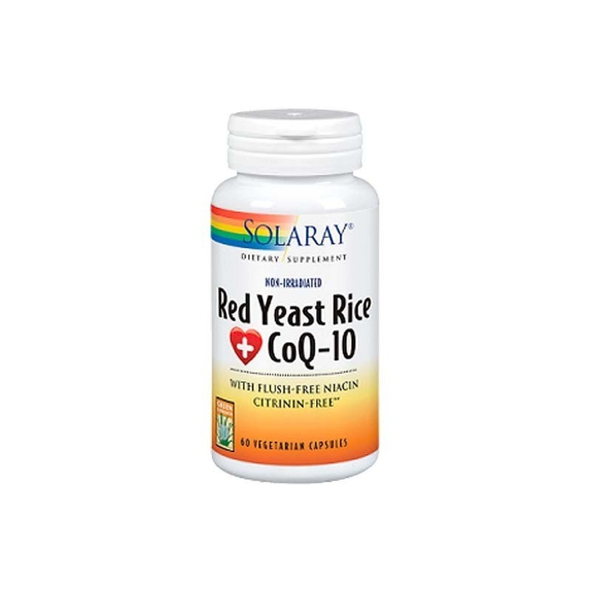 Red Yeast Rice Plus CoQ-10 (Levadura Roja de Arroz) 60 Cápsulas Solaray