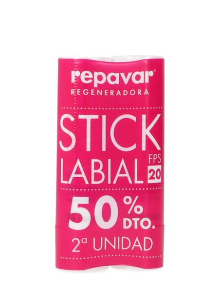 Repavar Duplo Stick Labiale Idratante Spf 20 2X4 g