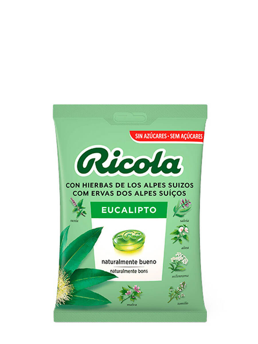 Ricola Eucalipto Caramelos Sin Azúcar 70g