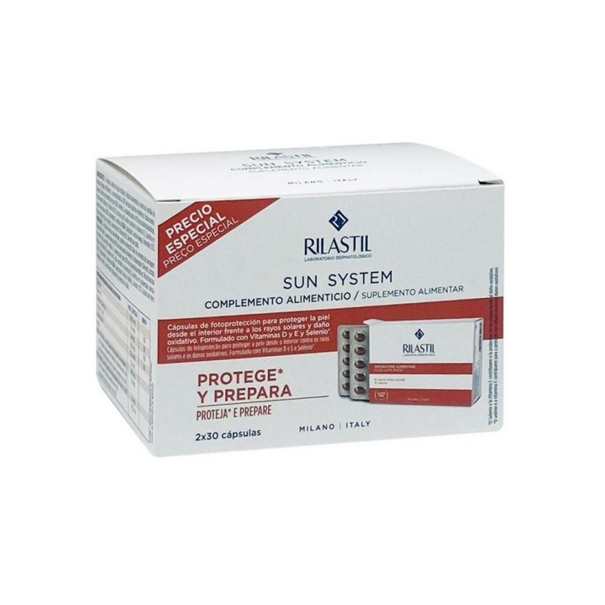 Rilastil sun system oral 2×30 cápsulas