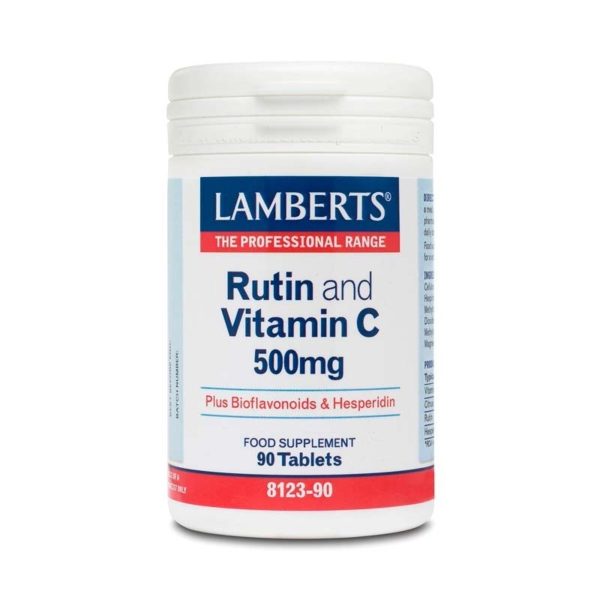 Rutin + Vitamina C + Bioflavonoides 90 Comprimidos Lamberts