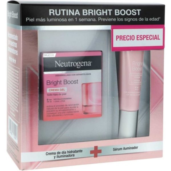 Rutina Bright Boost Pack feuchtigkeitsspendende und aufhellende Tagescreme + aufhellendes Serum Neutrogena