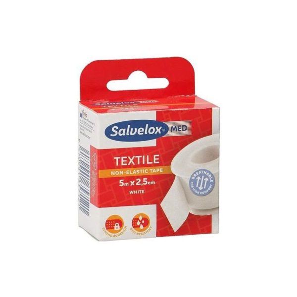 Salvelox Textilpflaster 1 Einheit X 2,5 Cm Farbe Weiß – 5ml