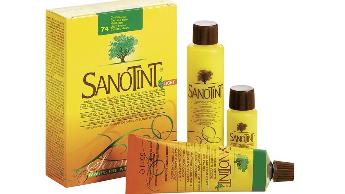 Sanotint Sensitive Tinte natural tono 74 castaño claro