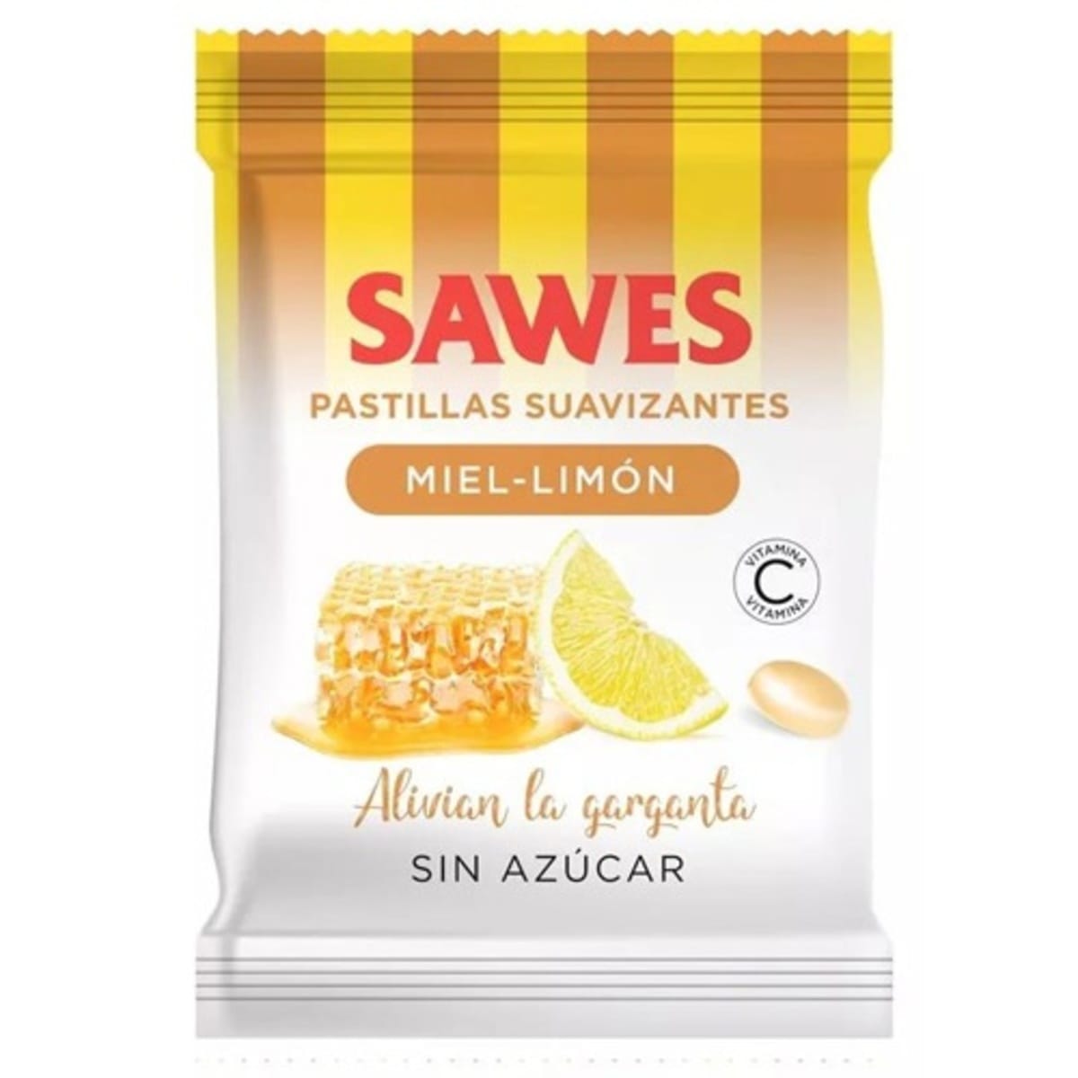 Sawes Caramelos Bolsa Sin Azúcar Sabor Miel Con Limón – 50g