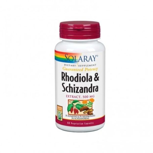 Schizandra und Rhodiola 500 mg 60 vegetarische Kapseln Solaray