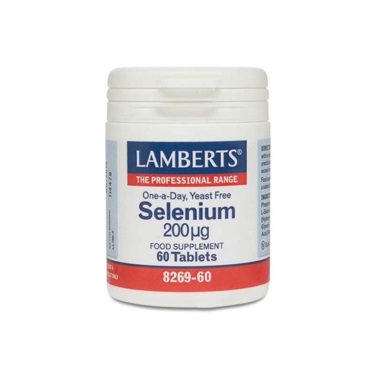 Selenio 200 mcg (Seleno-L-Metionina) 60 Comprimidos Lamberts