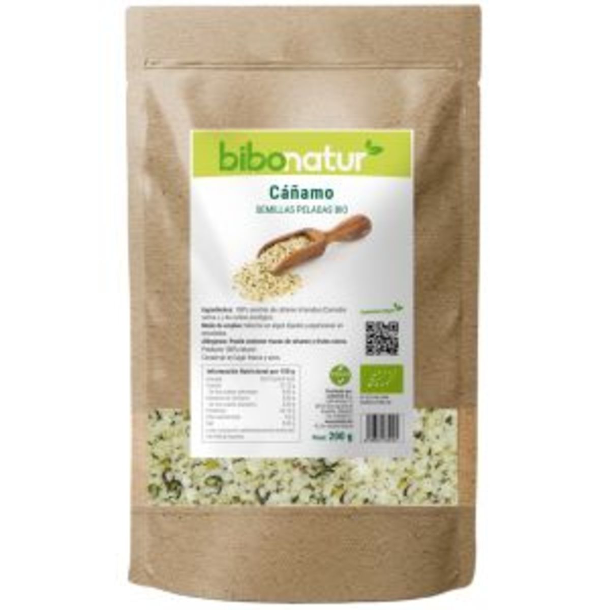 Semillas de Cáñamo Pelado Bio Bibonatur – 200g
