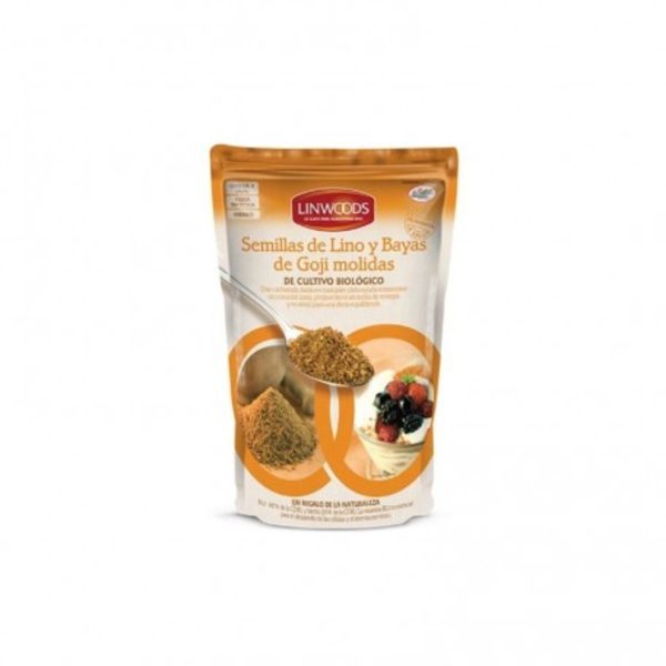 Graines de Lin et Baies Goji Moulues Bio Linwoods – 200g