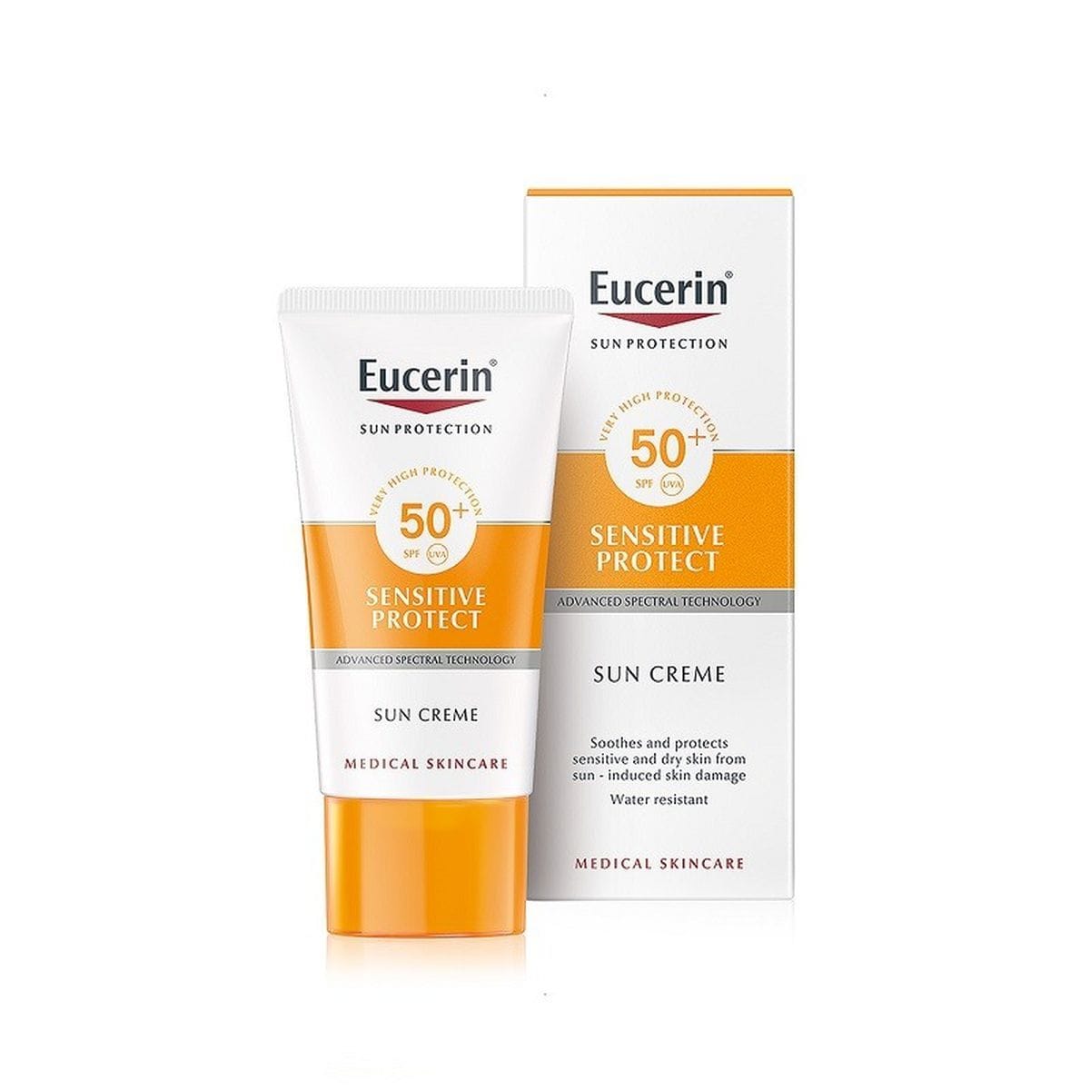 Sensitive Protect Sun Cream Dry Skin Spf50+ Eucerin – 50ml