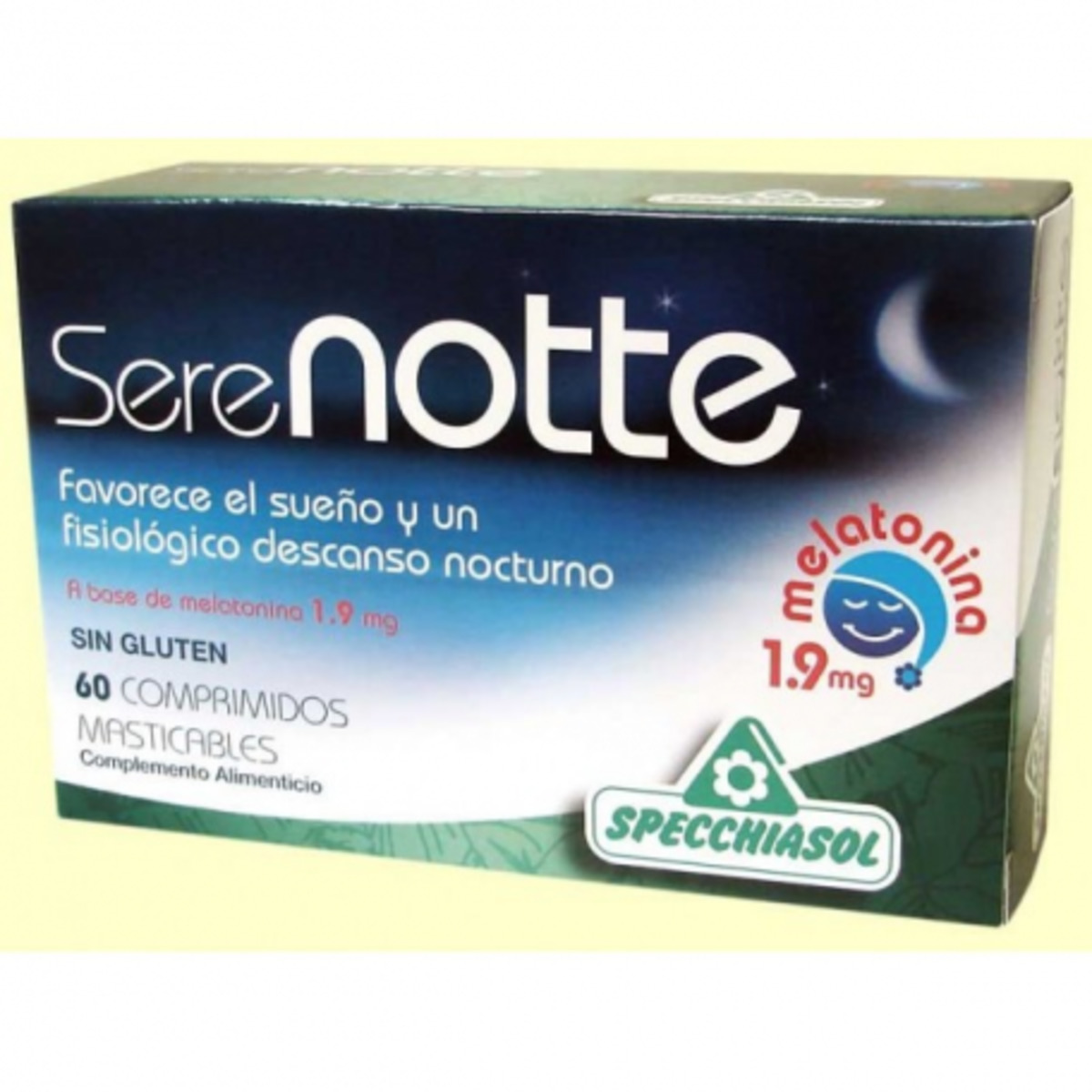 Serenote Melatonin 1,9 mg 60 Comprimidos Specchiasol