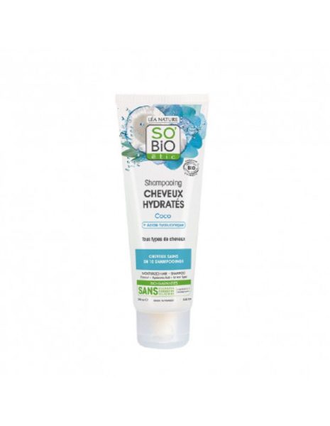 Sobio Shampoo Feuchtigkeitsspendend Kokos & Hyaluronsäure – 250ml