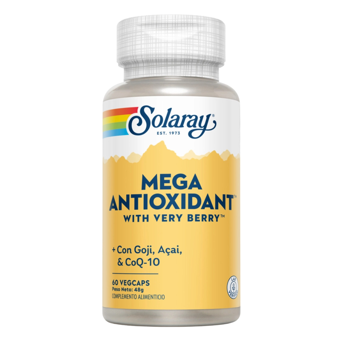 Solaray Mega Multi Antioxidant with Very Berry 60 Cápsulas