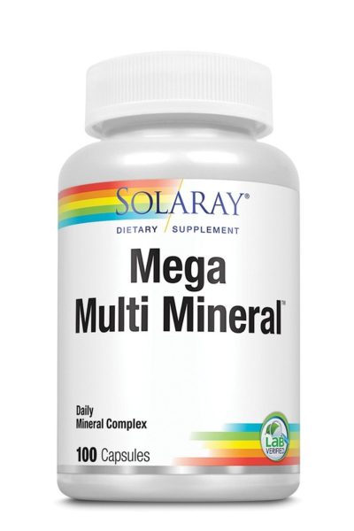 Solaray Mega Multi Mineral 120 Capsules