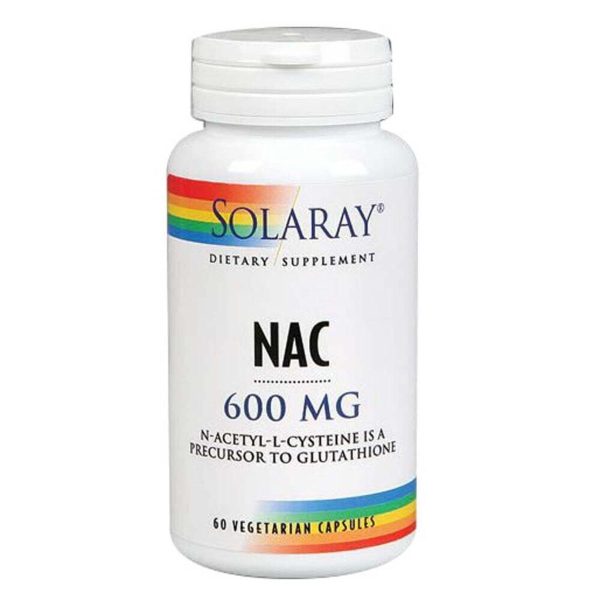 Solaray NAC 600mg 60 cápsulas vegetales