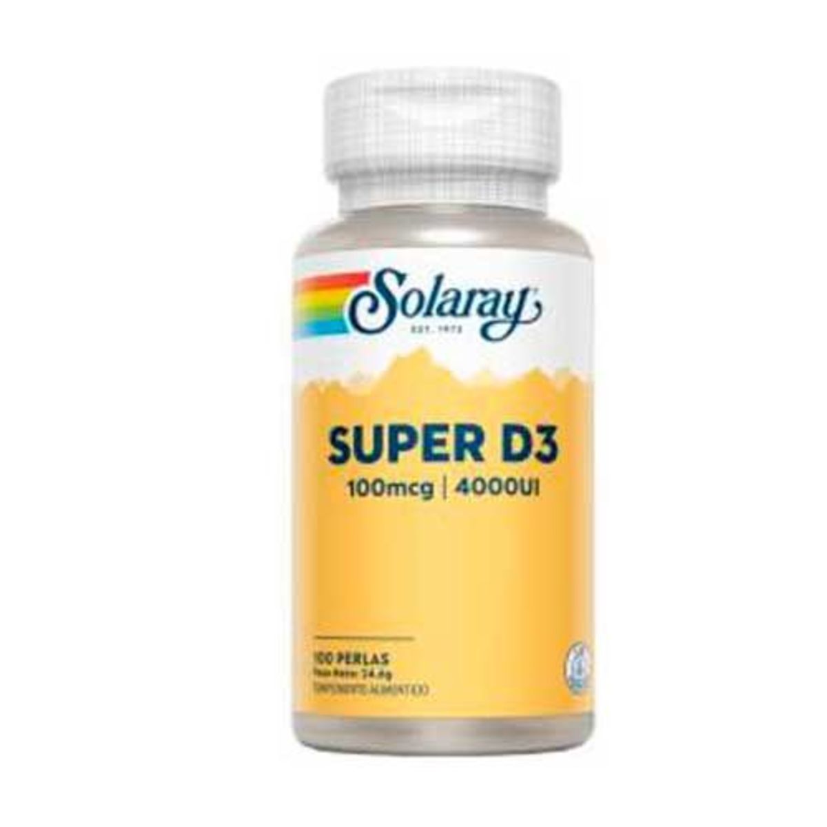 Solaray Super D3 4000Ui 100 Comprimidos
