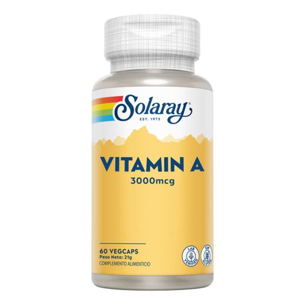Solaray Vitamin A 10000 UI 60 pflanzliche Kapseln