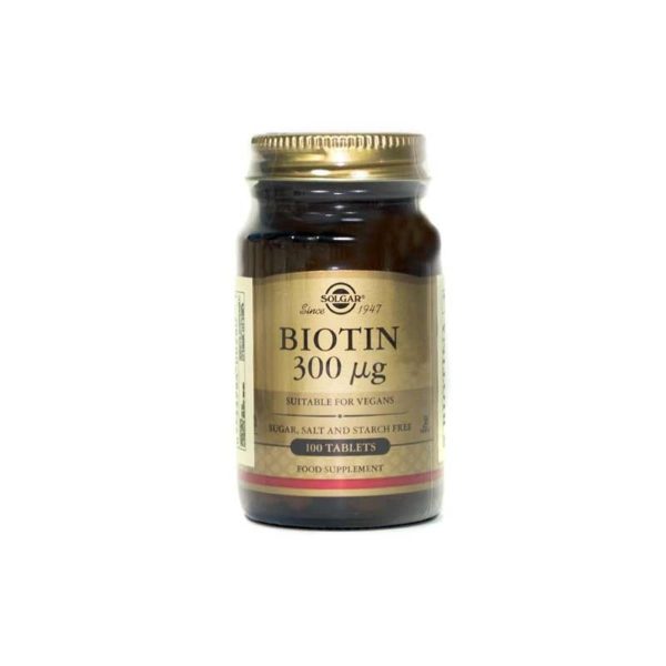 Solgar Biotine 300 µg 100 Comprimés