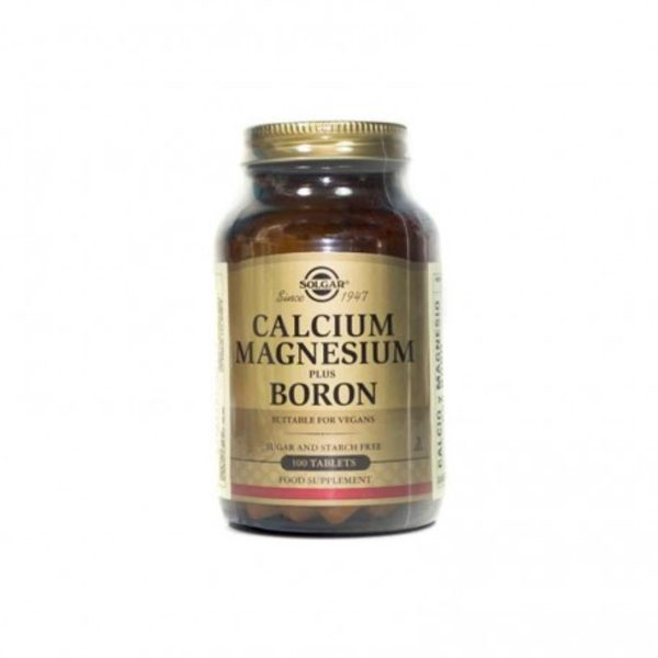 Solgar Calcium et Magnésium avec Bore 100 Comprimés