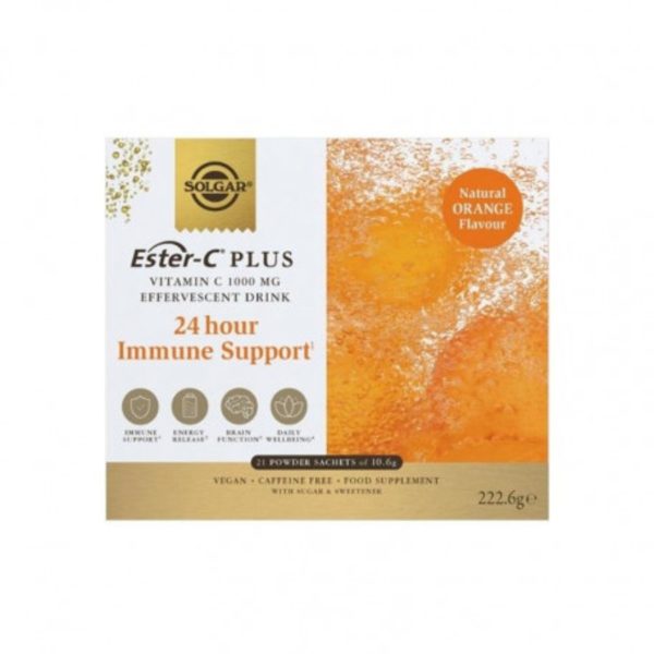 Solgar Ester-C Plus Vitamina C 1000 mg Efervescente 21 Sobres