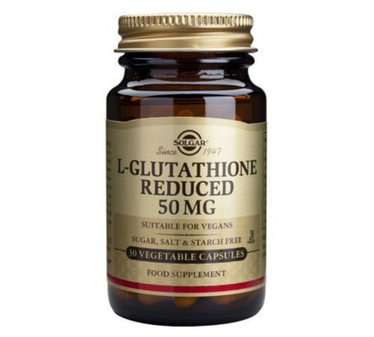Solgar L-Glutation Reduced 50 mg – 30 cápsulas