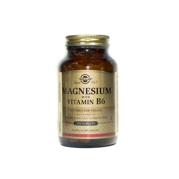 Solgar Magnésium avec Vitamine B6 250 Comprimés