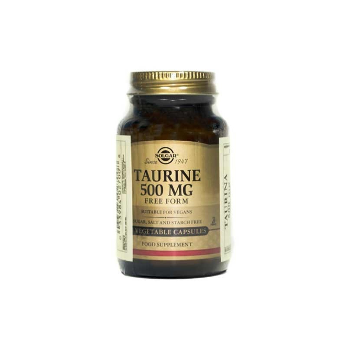 Solgar Taurina 500 mg 50 Cápsulas