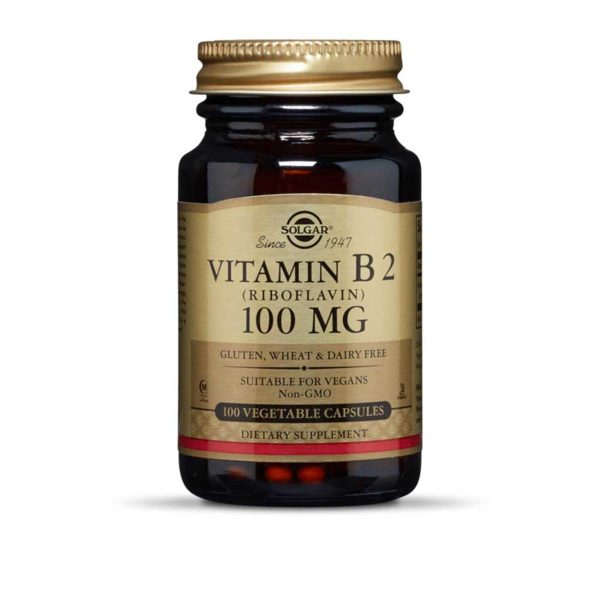 Solgar Vitamina B2 Riboflavina 100 mg 100 cápsulas vegetales